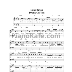 Ноты Luke Bryan - Drunk on you