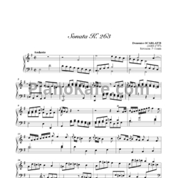 Ноты Д. Скарлатти - Соната K263 - предпросмотр