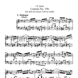 Ноты И. Бах - Кантата №156 "Ich steh einem fub im grabe" (BWV 156) - предпросмотр