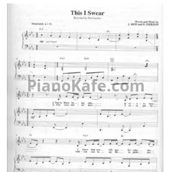 Ноты Nick Lachey - This I swear - предпросмотр