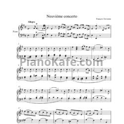 Ноты Франсуа Девьен - Концерт для флейты с оркестром №9 ми минор - предпросмотр