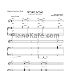 Ноты Hozier - Work song - предпросмотр