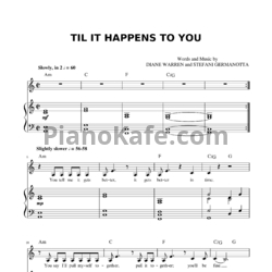 Ноты Lady Gaga - Til it happens to you - предпросмотр