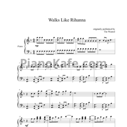 Ноты The Wanted - Walks like Rihanna