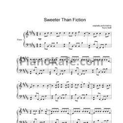 Ноты Taylor Swift - Sweeter than fiction - предпросмотр