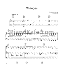Ноты David Bowie - Changes - предпросмотр