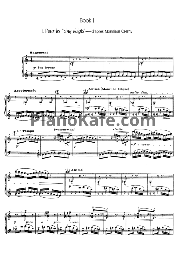 Ноты Claude Debussy - 12 этюдов - PianoKafe.com