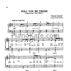 Ноты Michael Jackson - Will you be there - предпросмотр