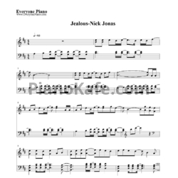 Ноты Nick Jonas - Jealous - предпросмотр