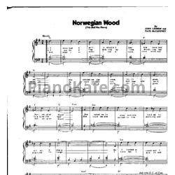 Ноты The Beatles - Norwegian wood (Версия 2) - предпросмотр