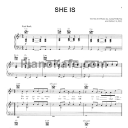 Ноты The Fray - She is - предпросмотр