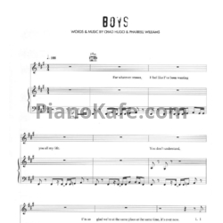 Ноты Britney Spears - Boys - предпросмотр
