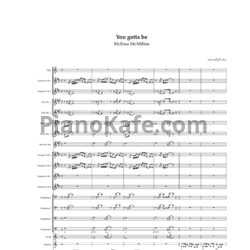 Ноты Melissa McMillan - You gotta be (Партитура и партии) - предпросмотр