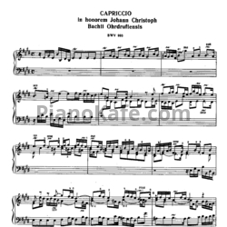 Ноты И. Бах - Каприччио в честь Иоганна Кристофа Баха из Ордруфа (BWV 993) - предпросмотр