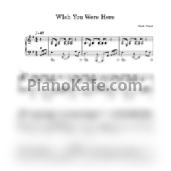 Ноты Pink Floyd - WIsh you were here (Piano cover) - предпросмотр