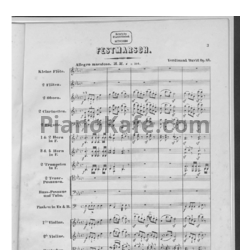 Ноты Ф. Давид - Festmarsch (Op. 42, Партитура) - предпросмотр