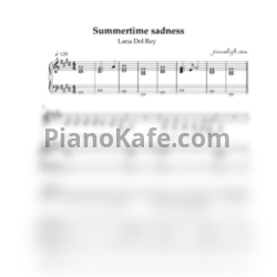 Ноты Lana Del Rey - Summertime sadness (Voice & Piano) - предпросмотр