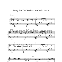 Ноты Calvin Harris - Ready for the Weekend - предпросмотр