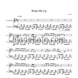 Ноты Avicii - Wake me up (Версия 2) - предпросмотр