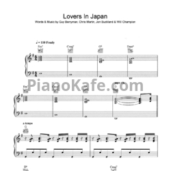 Ноты Coldplay - Lovers in Japan - предпросмотр