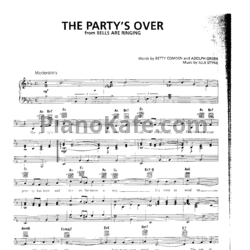 Ноты Jule Styne - The party's over - предпросмотр