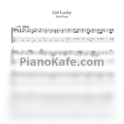 Ноты Daft Punk feat. Pharrell Williams - Get Lucky (Переложение для бас-гитары) - предпросмотр