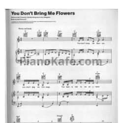 Ноты Barbra Streisand - You don't bring me flowers - предпросмотр