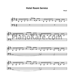 Ноты Pitbull - Hotel room service