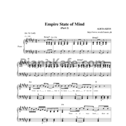 Ноты Alicia Keys - Empire State Of Mind (Part II) Broken Down - предпросмотр