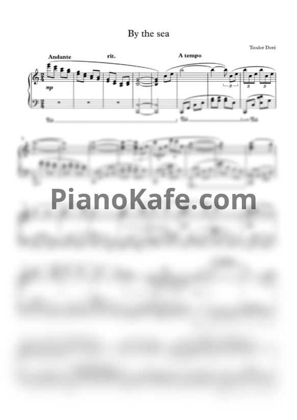 Ноты Фёдор Бирючев aka Teodor Doré - By the sea - PianoKafe.com