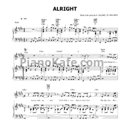 Ноты Anouk - Alright - предпросмотр