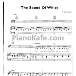 Ноты Missy Higgins - The sound of white - предпросмотр