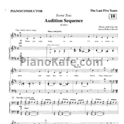 Ноты Jason Robert Brown - Audition sequence (Cathy)