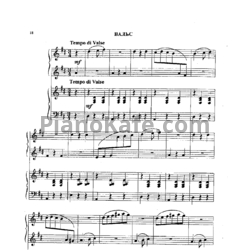 Ноты Жанна Металлиди - Вальс из оперы "Евгений Онегин" (для фортепиано в 4 руки) - предпросмотр