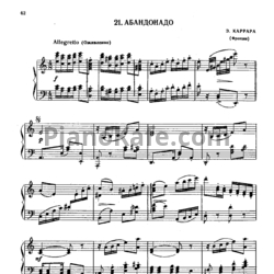 Ноты Э. Каррара - Абандонадо - предпросмотр