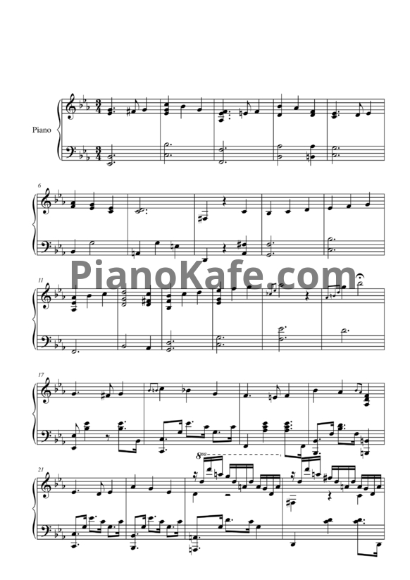 Ноты Ennio Morricone - Magic waltz - PianoKafe.com