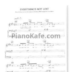 Ноты Coldplay - Everything's not lost - предпросмотр