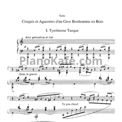 Ноты Erik Satie - Croquis et agaceries d'un gros bonhomme en bois - предпросмотр