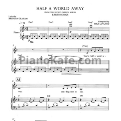 Ноты Secret Garden - Half a world away (для пианино и скрипки) - предпросмотр