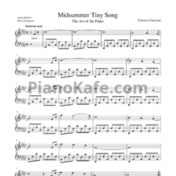 Ноты Fabrizio Paterlini - Middle-summer tiny song - предпросмотр
