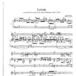Ноты Elton John - Levon - предпросмотр