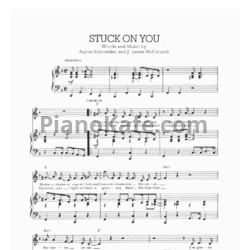 Ноты Elvis Presley - Stuck on you - предпросмотр