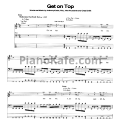 Ноты Red Hot Chili Peppers - Get on top - предпросмотр