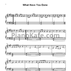 Ноты Within Temptation - What have you done - предпросмотр