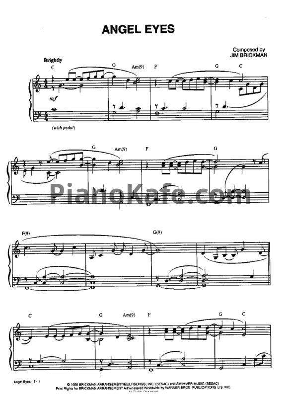 Ноты Jim Brickman - Greatest hits (Книга нот) - PianoKafe.com