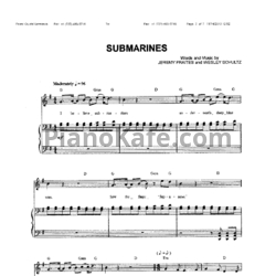 Ноты The Lumineers - Submarines - предпросмотр