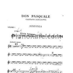 Ноты Gaetano Donizetti - Don pasquale (Sinfonia) - предпросмотр