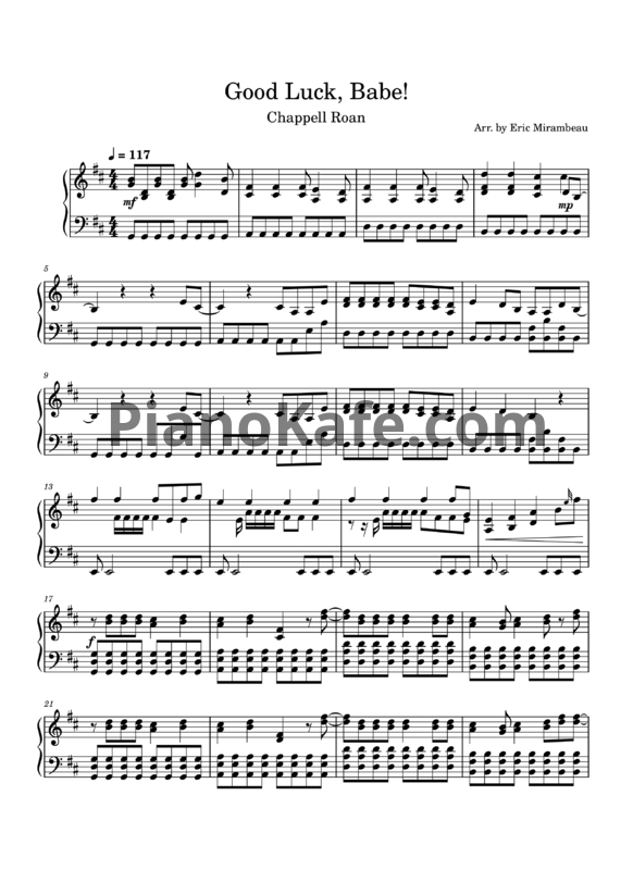 Ноты Chappell Roan - Good luck, babe! - PianoKafe.com