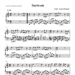 Ноты Ayumi Hamasaki - Daybreak