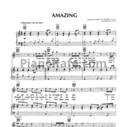 Ноты Aerosmith - Amazing - предпросмотр